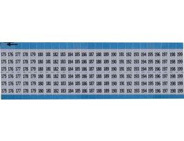 Letters and Numbers Scored Wire Marker Aluminum Legend: 175 to 199 1250 Total