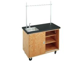 LAB TABLE MOBILE DEMO ECONOMY OAK