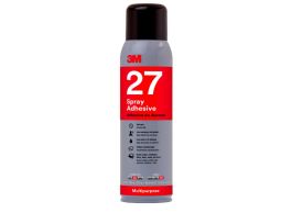 3M™ Multi-Purpose Spray Adhesive 27, Clear, 16 fl oz Can (Net Wt 13.05 oz), 12/Case, NOT FOR SALE IN CA AND OTHER STATES