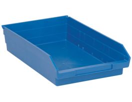 17 7/8INX 11 1/8INX 4IN SHELF BIN BLUE