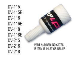 VALVE RELIEF 1 - 2.5 PSI PTFE WITH FFKM