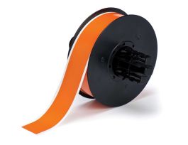B30 Series Low-Halide Polyester Labels 1.125 in W x 100 ft L Orange