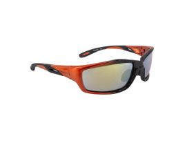 Crossfire Infinity Premium Safety Eyewear-ORG/BLK/GLD MIR
