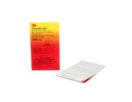 3M™ ScotchCode™ Pre-Printed Wire Marker Book SPB-12, black print on a white background highlights the characters, 5/Bag