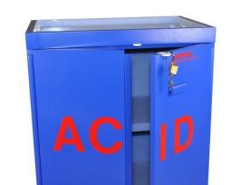 ACID CABINET PARTIALLY LINED