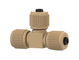 High-Pressure MicroTee Assembly, for MicroTight Sleeves, PEEK, 0.006" ID, 5/16-24 Coned; 1/EA