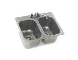 SINK SELF RIM 2BOWL 10X14X9.5