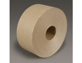 3M™ Water Activated Paper Tape 6147, Natural, Performance Reinforced, 3 in x 450 ft, 10/Case