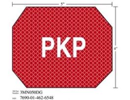 3M™ Photoluminescent Film 6900, Shipboard Sign 3MN143PL, 8 in x 4 in, PKP, 10/Package