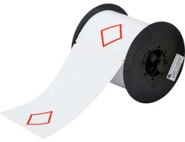 B30 Series GHS CLP Chemical Labels 4.133in H x 6.102in W Red on WT 200/RL