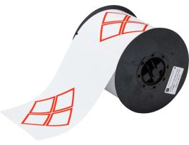 B30 Series GHS CLP Chemical Labels 4.133in H x 6.102in W Red on WT 200/RL