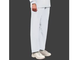 PANT SCRUB UNISEX W/O PKT PE/CTN WHT XL.
