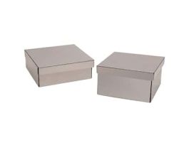 Metal Freezer Box, Stainless Steel, 3"; 1/Ea