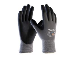 MaxiFlex Ultimate w/AD-APT,15G Gry. Nylon Shell, Blk. MicroFoam Coating, XS