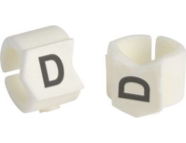 ClipSleeve Wire Markers Size 23 Nylon 8 AWG - 4 AWG, D Pack of 50 Pieces