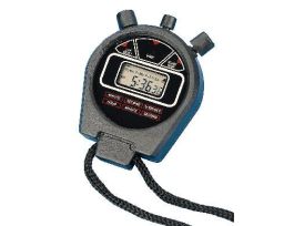 STOPWATCH ELECTR LED 1/100 SECOND 60 MIN EA