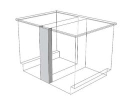 Standing Height Rear and Center Filler, 7" Wide