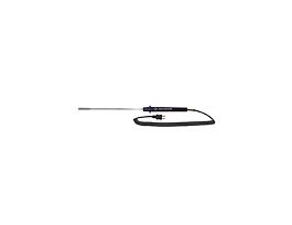 Type-J, Small Dia Surface Probe, 8" L, Mini-Connector, Exposed, 5ft Coil Cord