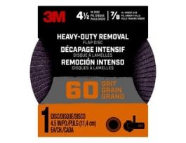3M™ FLPDisc4.5In60 Heavy Duty Removal 4.5 Inch Flap Disc, 60 Grit, 1/Pk, 12/Case
