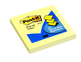Post-it® Dispenser Pop-up Notes R330-YW, 3 in x 3 in, (7.62 cm x 7.62 cm), Canary Yellow