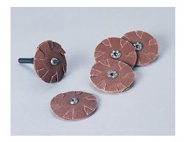 Standard Abrasives™ Aluminum Oxide Overlap Disc, 713266, 100, 2 in x 8-32 x 2 Ply, 100 ea/Case