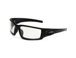 Hypershock Safety Glasses, Matte Black Frame, Clear, Hydroshield Antifog Lens; 10/BX