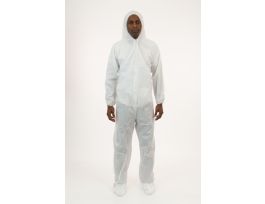 COVERALLWHTE SMS HOOD+BOOT25EA, 2X