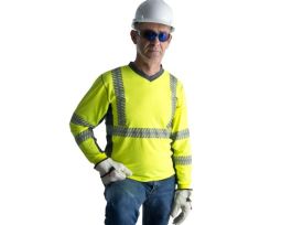COR-BRITE®, TYPE R, CLASS II, LIMITED FR, 5-POINT BREAKAWAY VEST, LIME MESH, ONE OUTSIDE LOWER POCKET, ONE INSIDE CHEST POCKET WITH HOOK & LOOP CLOSURE, 2-INCH SILVER REFLECTIVE TAPE