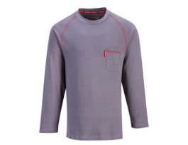 T-SHIRT BIZFLAME CREW NECK COTTON GRAY S