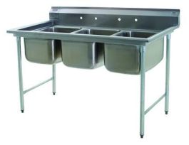 SINK, SCULLERY, THREE BOWL