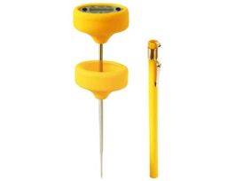 Yellow Digital Pocket Thermometer with Boot; -58 to 400F