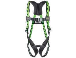 Miller AirCore harness with tongue buckles. Green.