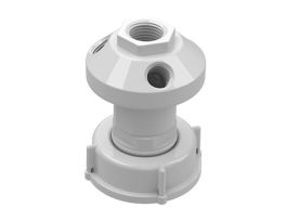 Solvent Waste Manifold, PTFE, 51 mm, 1x1/2" NPT, 3x1/4" NPT; 1/EA