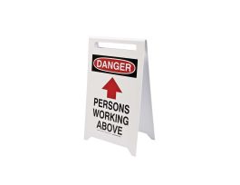 DANGER Floor Stand, PERSONS WORKING ABOVE