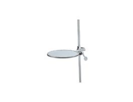 Round Support Plate, 6" Dia Plate with 1/2" Dia Rod, Aluminum