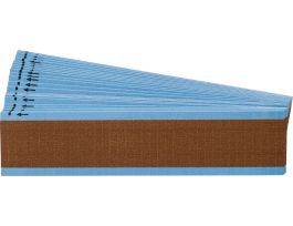 NEMA Wire Marker Repositionable Vinyl Cloth 1.50in H x 0.25in W Brown PK/25 Crds