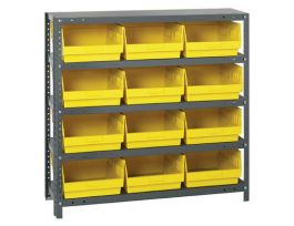 12INX36INX39IN 12 YELLOW BINS 6IN BIN