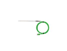 Type-S, Std-Probe SS Handle, Mini-Connector, 12" L, .125 Dia, U, 3ft PVC Cable