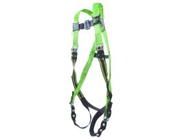 Miller DuraFlex Python™Harnesses, Sliding back D-ring, tongue buckle leg straps and mating buckle chest strap