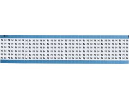 Alphabetical Vinyl Upper Case Scored Wire Marking Cards, N 1800 Total