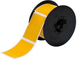 All Weather Permanent Adhesive Vinyl Labels for B30 Printers - 2.25" x 3" Yellow