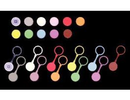 CAP SCREW RING LOOPD BLU PK500 PK