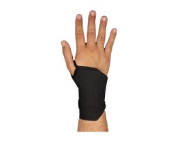 Wrist Wrap w/ Thumb Loop, Black, OSFM Elastic w/ Hook & Loop Closure