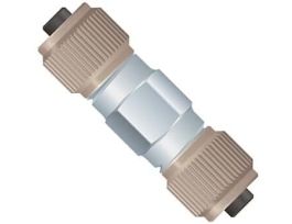 VHP MicroTight Union Assembly, PEEK/SS, 0.006" ID, 1/32" OD Tubing, 5/16-24 Coned; 1/EA