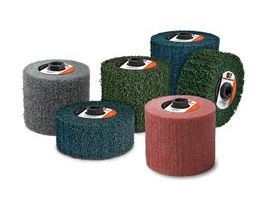 Standard Abrasives™ MD Mini-Brush 875714, 4-1/2 in x 2 in x 5/8-11 FB051 15-46 S MED Medium Density, 2 ea/Case