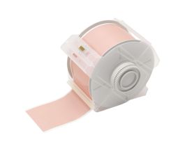 GlobalMark High Performance Polyester Labels 2.25 in W x 100 ft L Pink