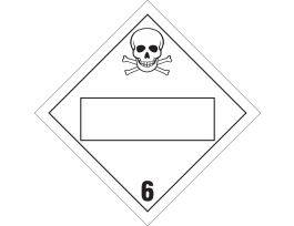 6 Sign, 10.75" H x 10.75" W x 0.004" D, Vinyl