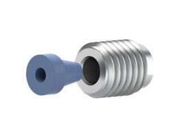 Flangeless Fitting, FlushNut, SS, 1/16" OD Tubing, 1/4-28 Flat-Bottom; 1/EA