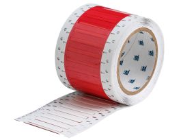 Double Sided PermaSleeve Polyolefin Fluid Resistant Wire Marking Sleeves, 0.094" Dia x 2", Roll of 500, White