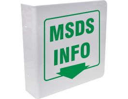 L MSDS Info Sign, 8" H x 8" W, Acrylic